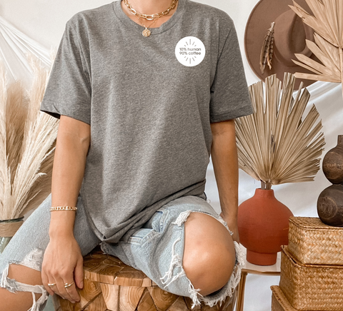 90% Coffee || Unisex Relaxed T-Shirt