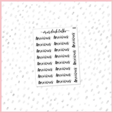 Anxious Script || FOIL