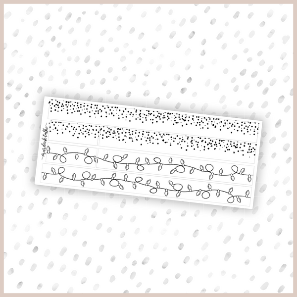 Christmas Light Washi Overlay