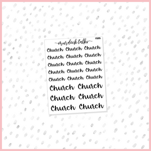 Church Script || FOIL