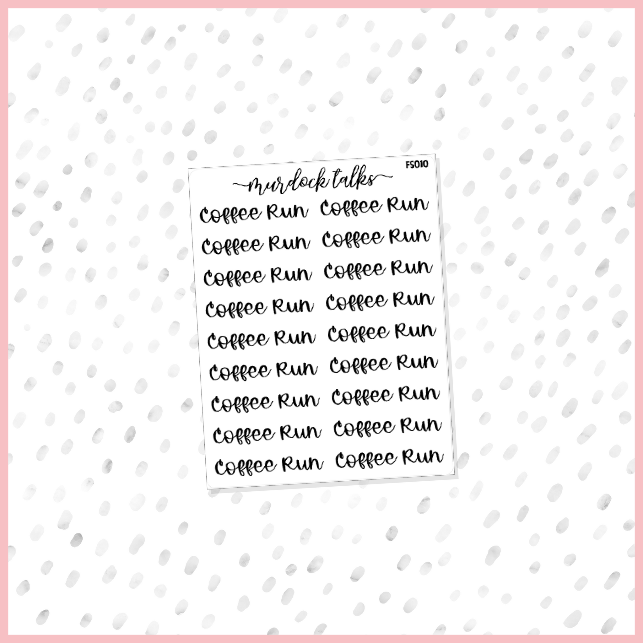 Coffee Run Script || FOIL