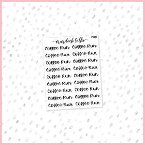 Coffee Run Script || FOIL