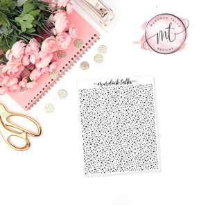 Confetti Dot FOIL || Header Overlay