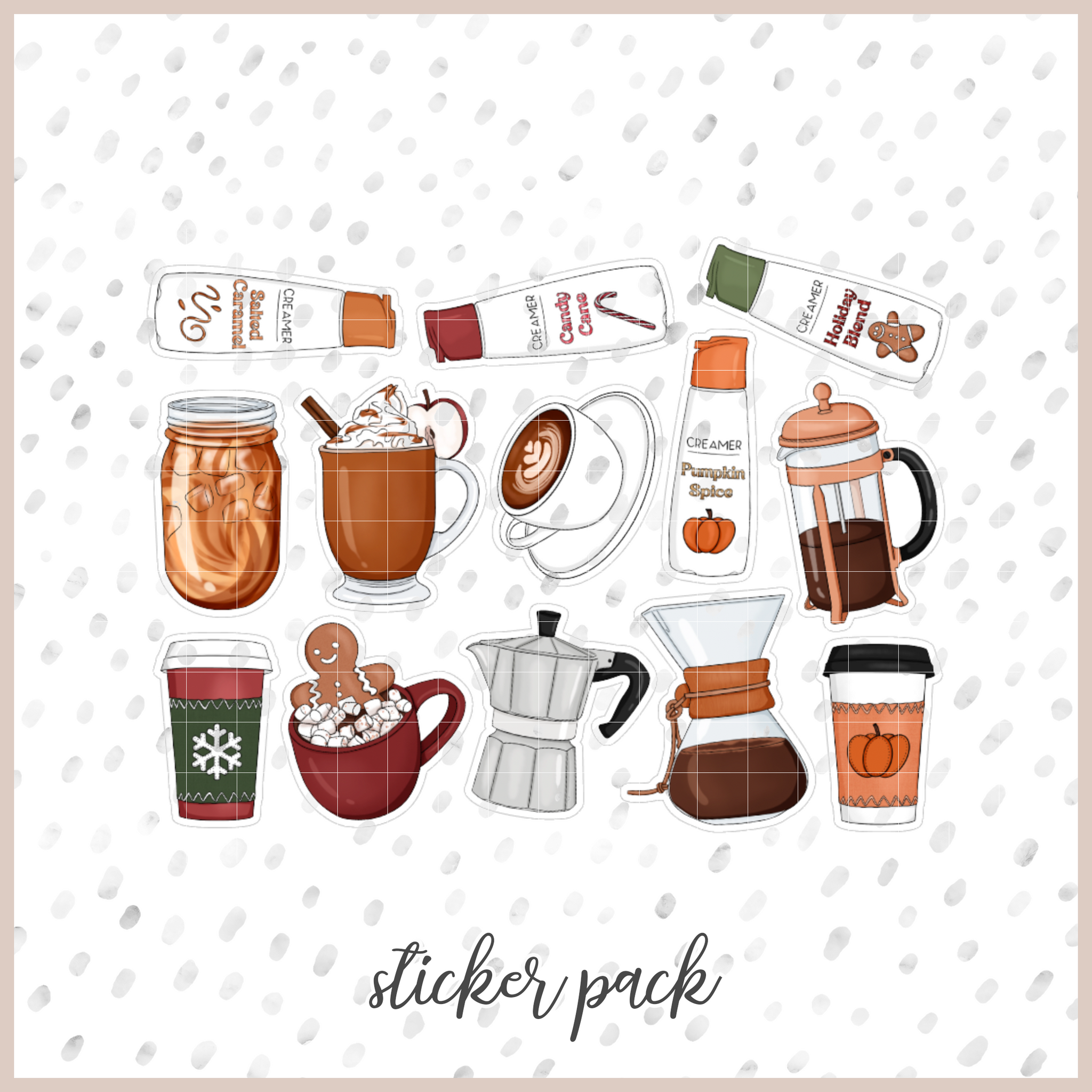 Cozy Drinks || Sticker Pack