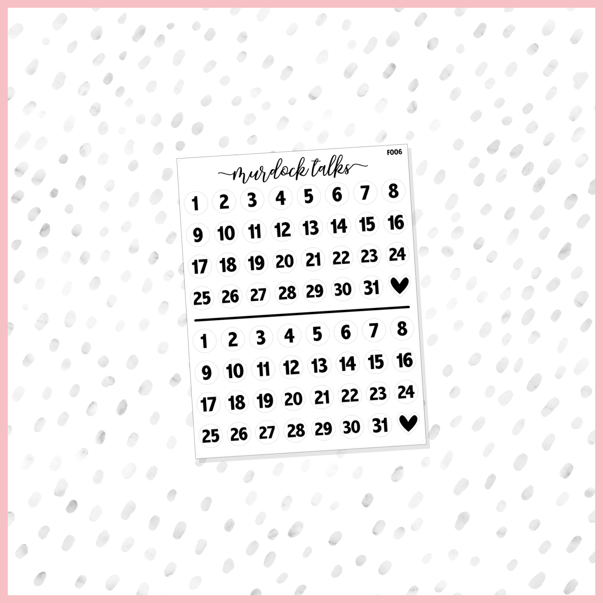 Date Dots || FOIL