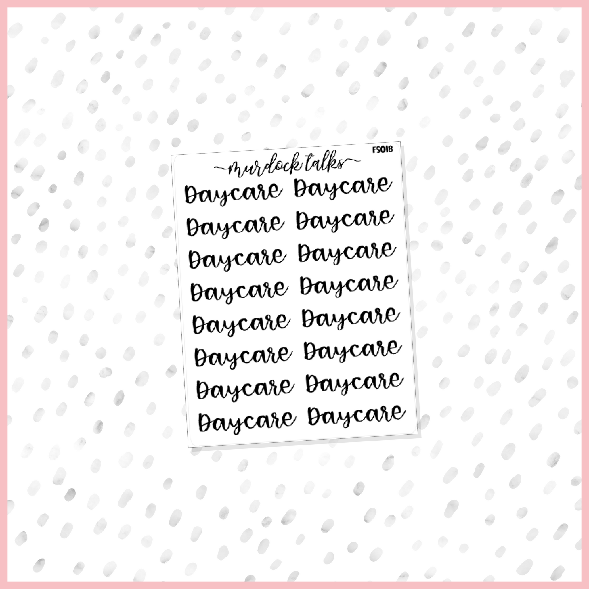 Daycare Script || FOIL