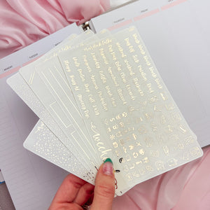 Minimal Lines || Light Gold Foil