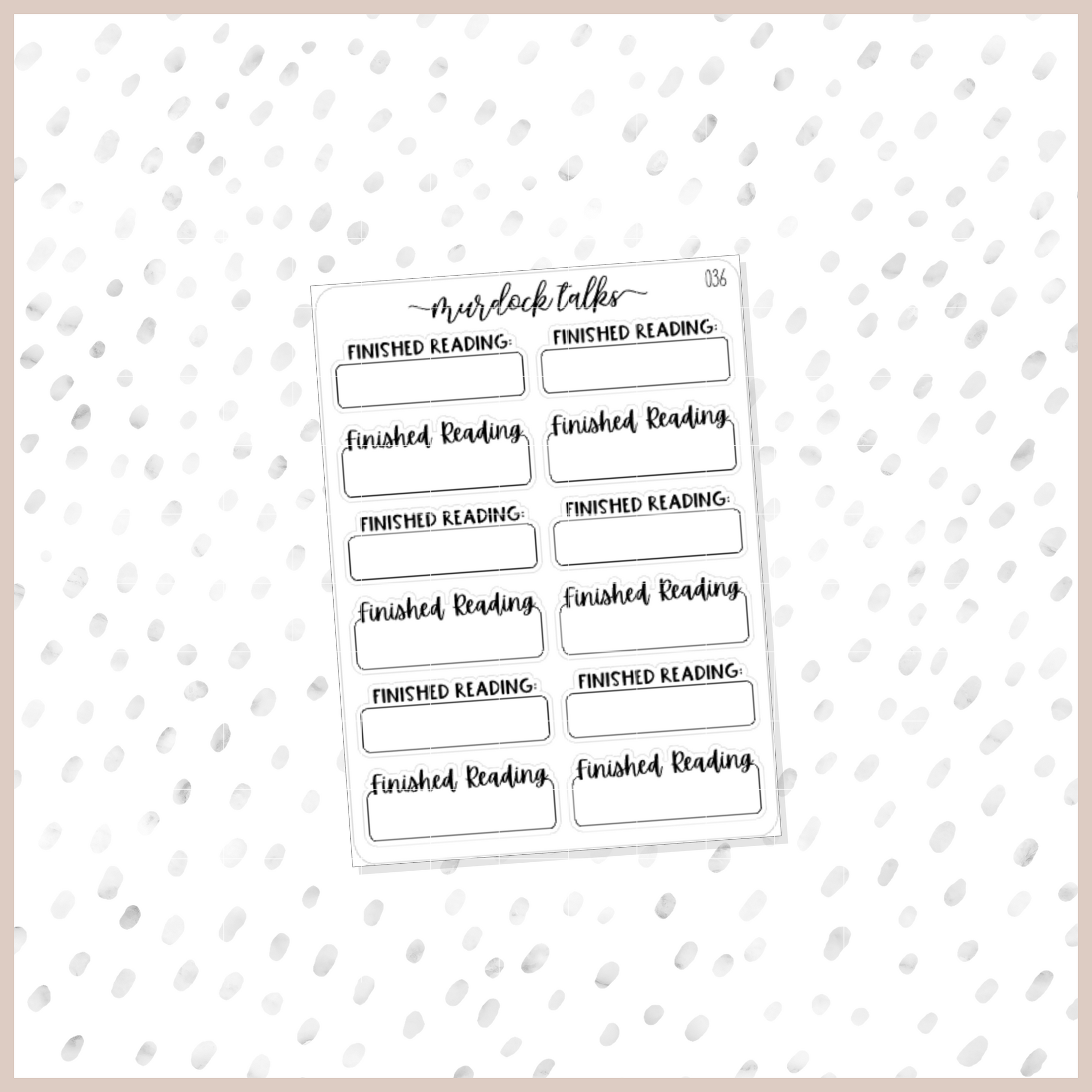 Finished Reading || FOIL