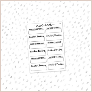 Finished Reading || FOIL