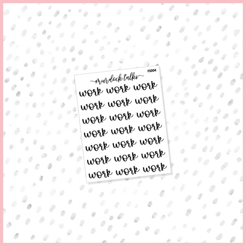 Work Script || FOIL