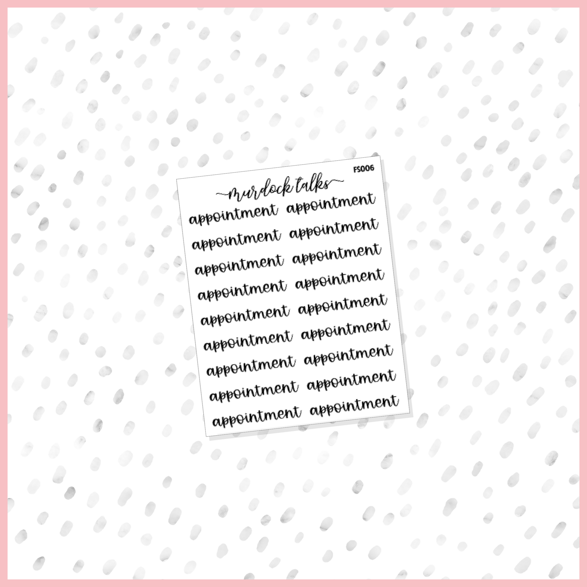 Appointment Script || FOIL