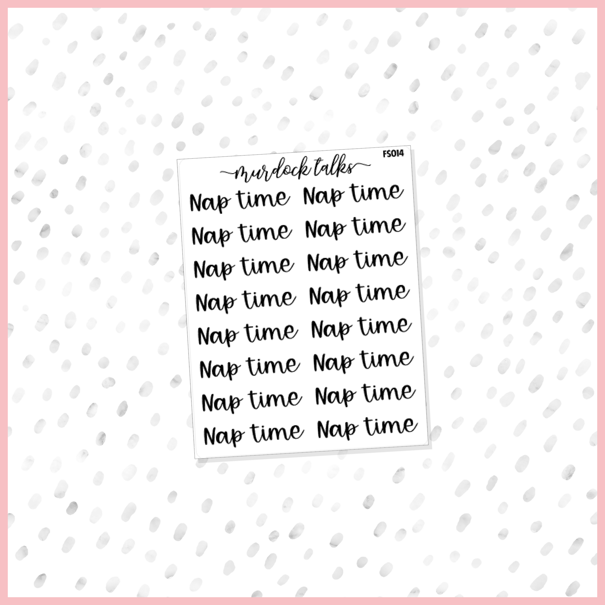 Nap Time Script || FOIL
