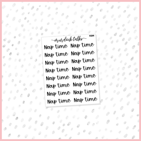 Nap Time Script || FOIL