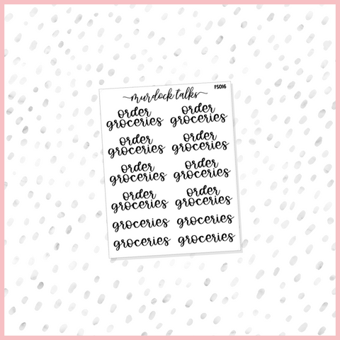 Order Groceries Script || FOIL