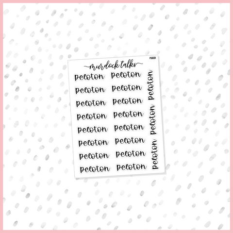 Peloton Script || FOIL
