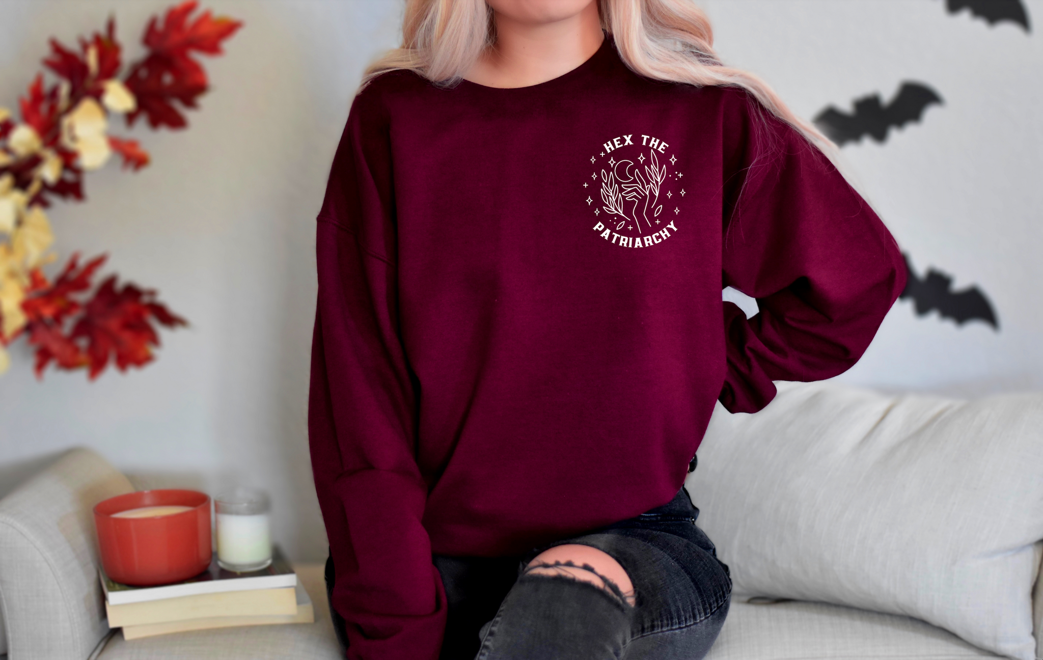Hex The Patriarchy || Unisex Crew Neck Sweater