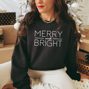 Merry & Bright || Unisex Crew Neck Sweater