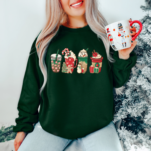 Holiday Drinks || Unisex Crew Neck Sweater