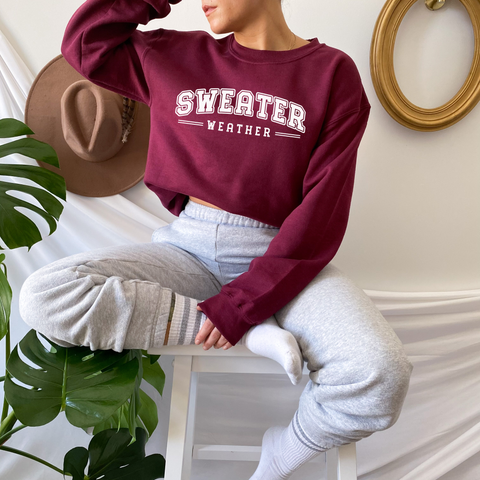 Sweater Weather || Unisex Crew Neck Sweater