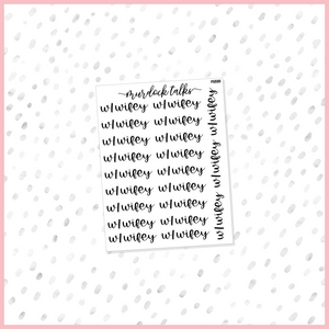 W/Wifey Script || FOIL